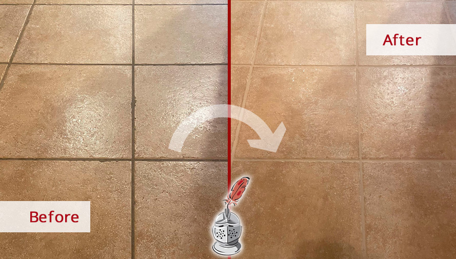 Floor Restored by Our Professional Tile and Grout Cleaners in Cordova, TN