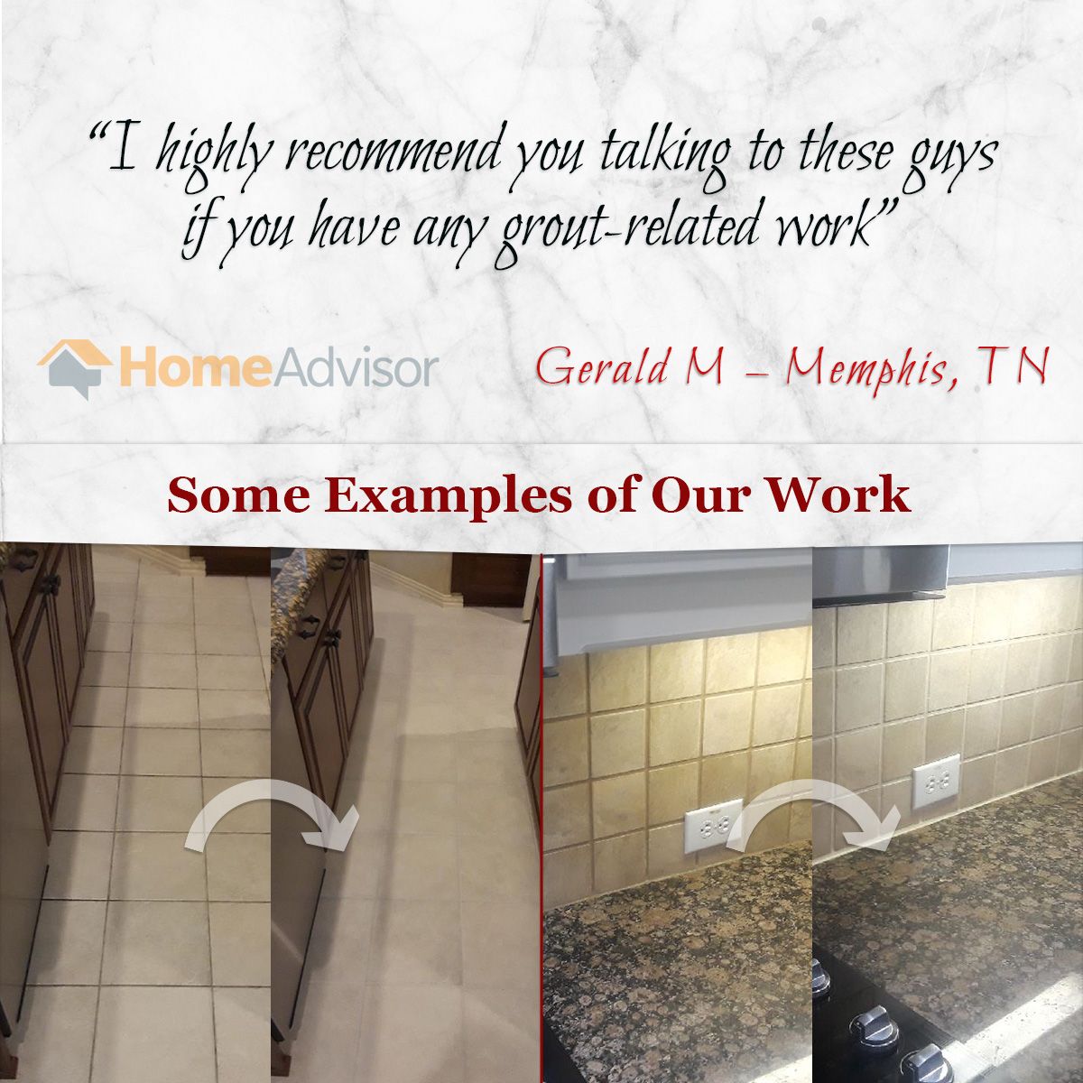 I highly recommend you talking to these guys if you have any grout-related work